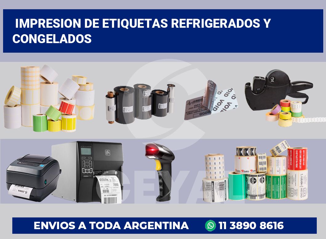 Impresion de etiquetas refrigerados y congelados