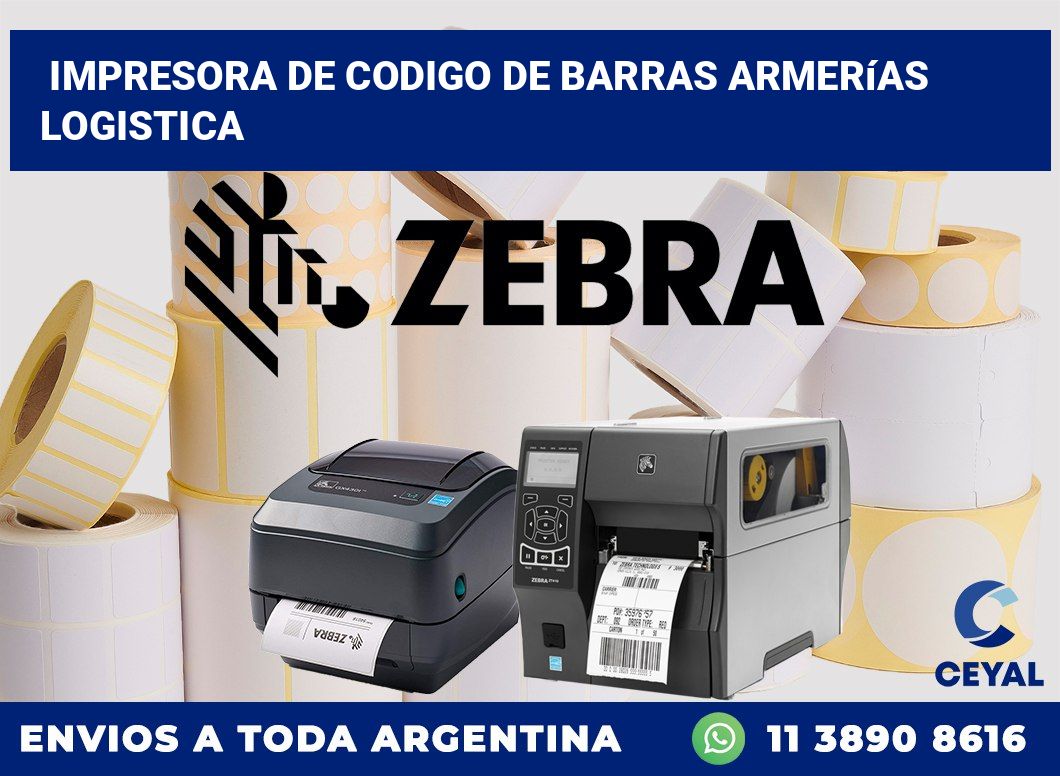 Impresora de codigo de barras Armerías logistica