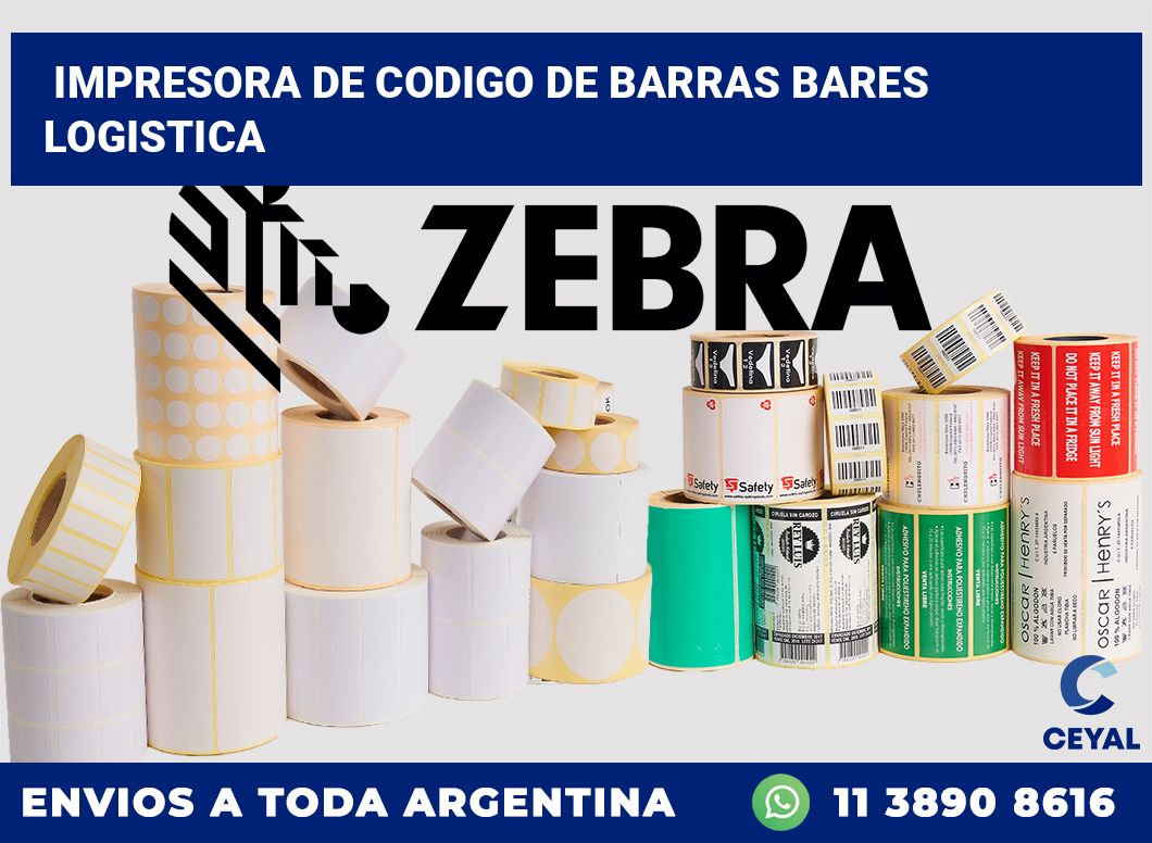 Impresora de codigo de barras Bares logistica