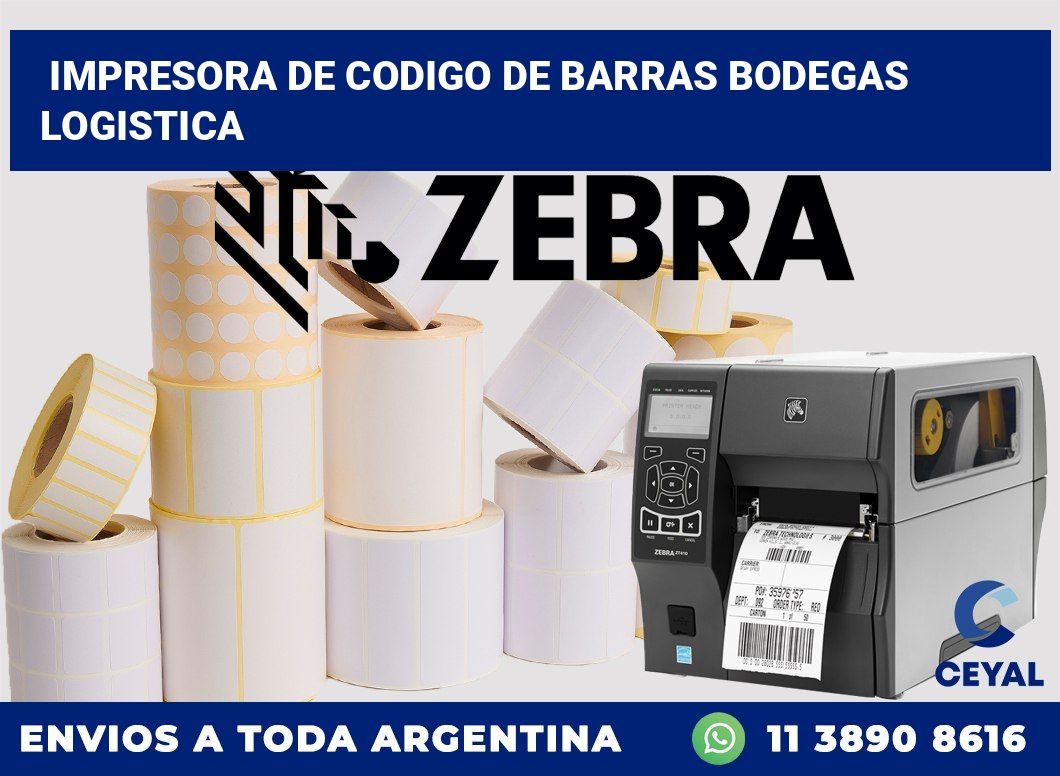Impresora de codigo de barras Bodegas logistica