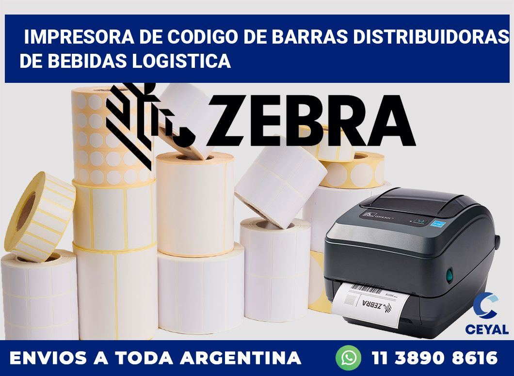 Impresora de codigo de barras Distribuidoras de bebidas logistica