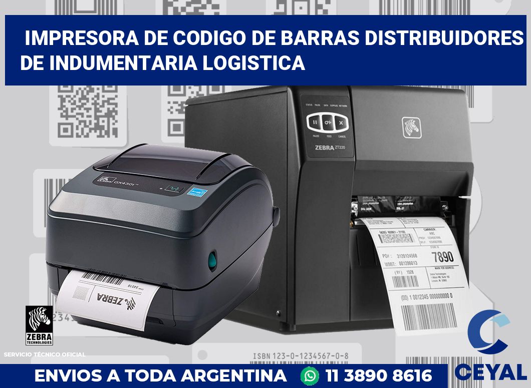 Impresora de codigo de barras Distribuidores de indumentaria logistica