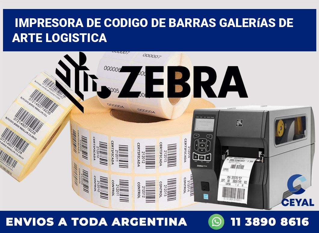 Impresora de codigo de barras Galerías de arte logistica