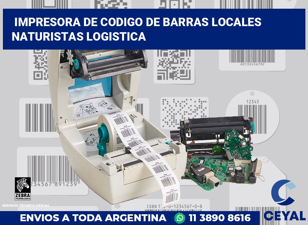 Impresora de codigo de barras Locales Naturistas logistica