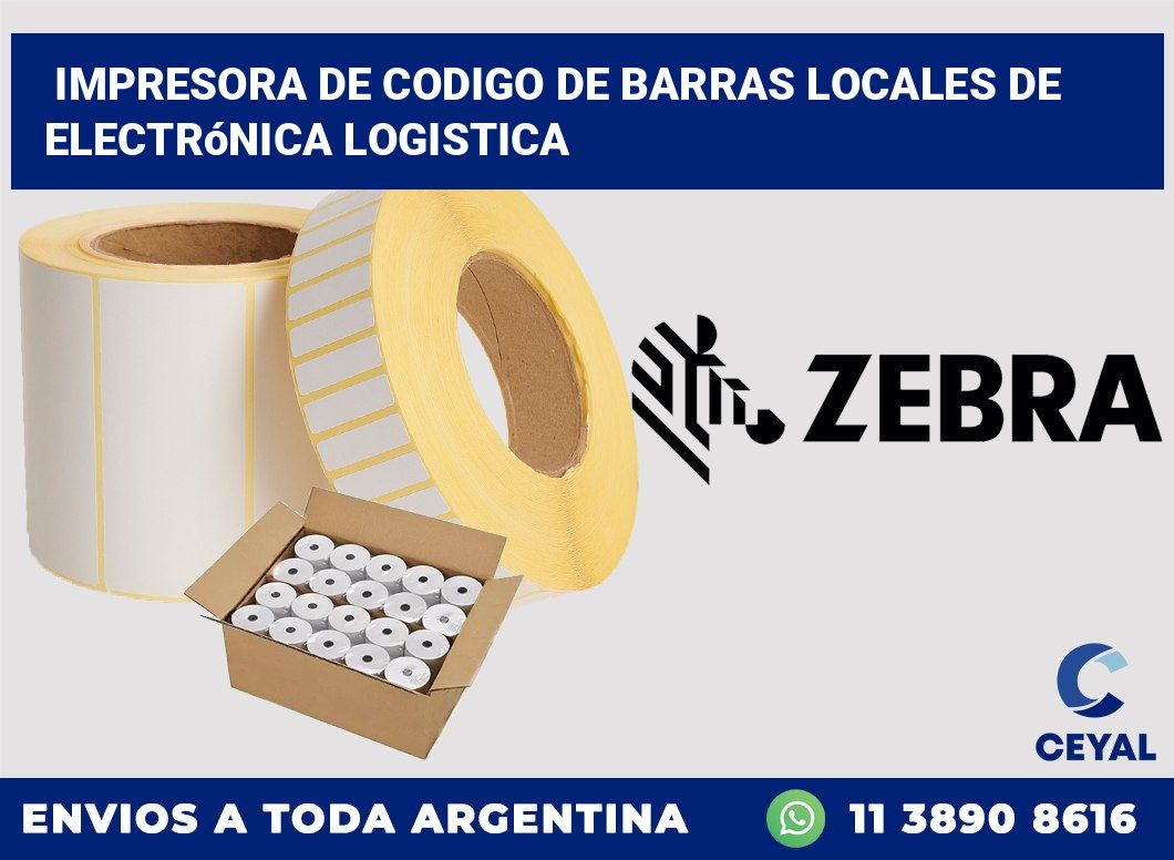 Impresora de codigo de barras Locales de electrónica logistica