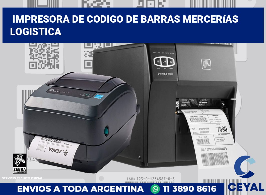 Impresora de codigo de barras Mercerías logistica