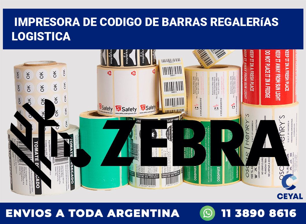 Impresora de codigo de barras Regalerías logistica