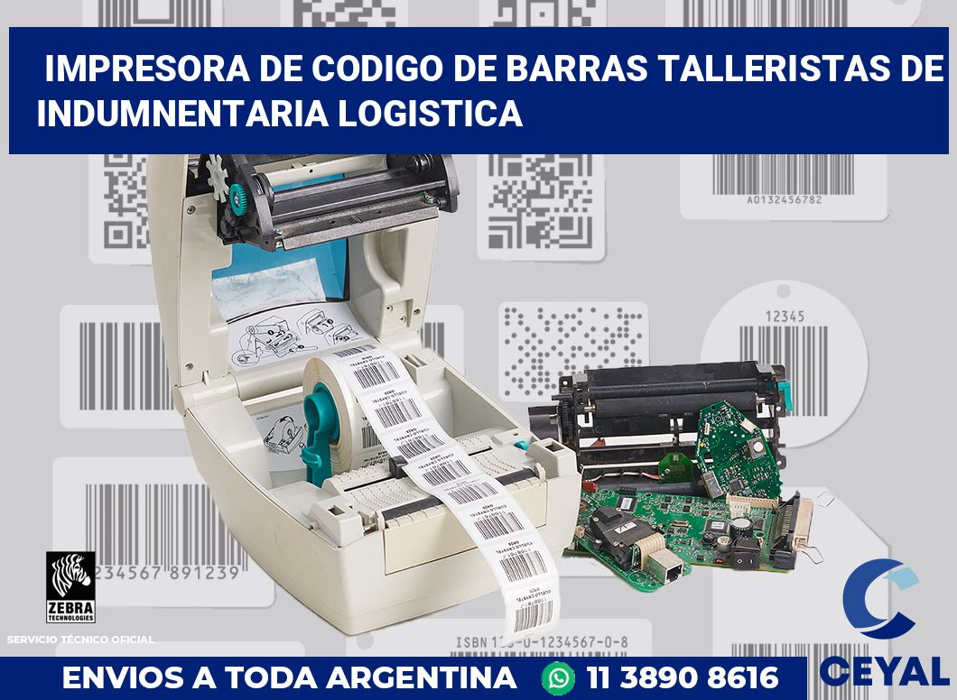 Impresora de codigo de barras Talleristas de indumnentaria logistica
