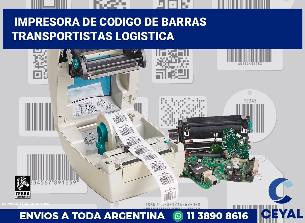 Impresora de codigo de barras Transportistas logistica