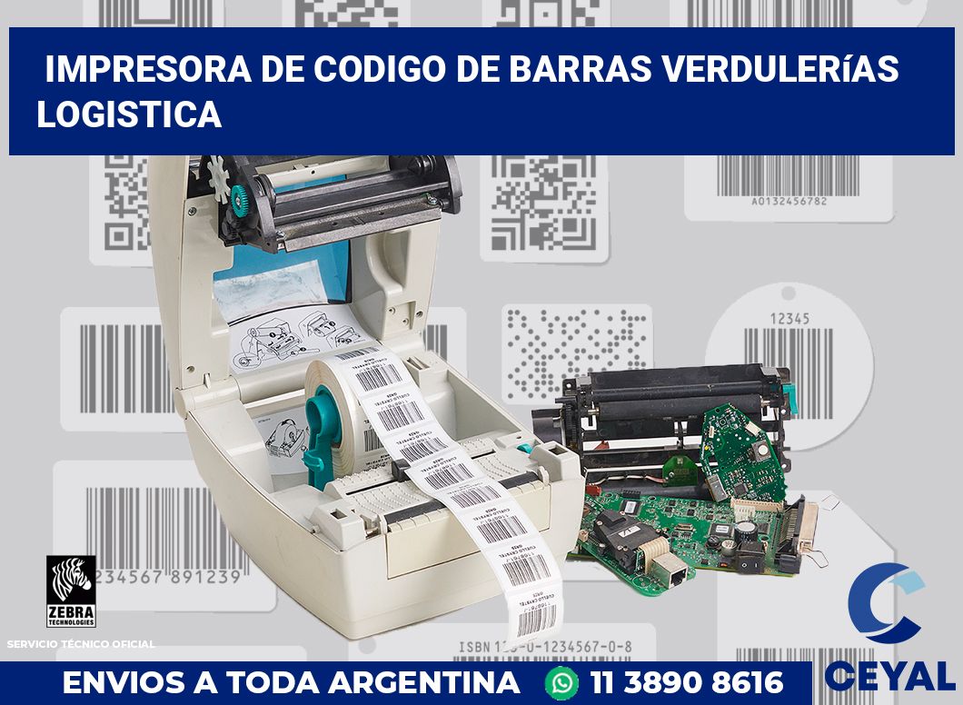 Impresora de codigo de barras Verdulerías logistica