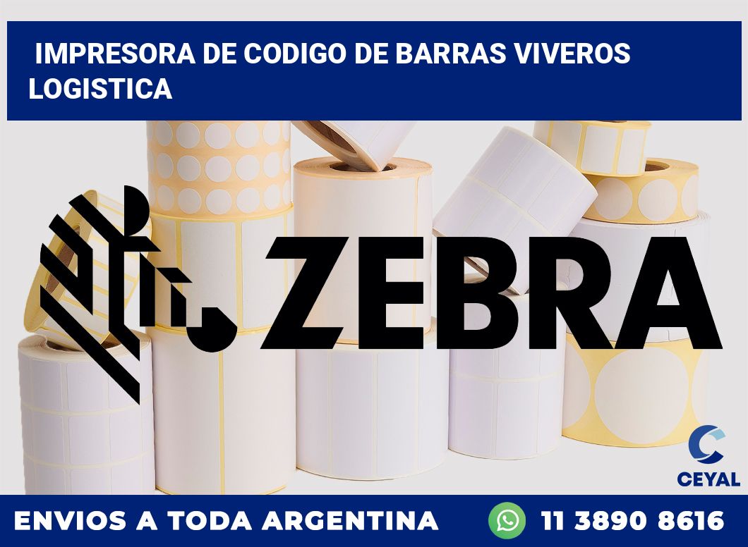 Impresora de codigo de barras Viveros logistica