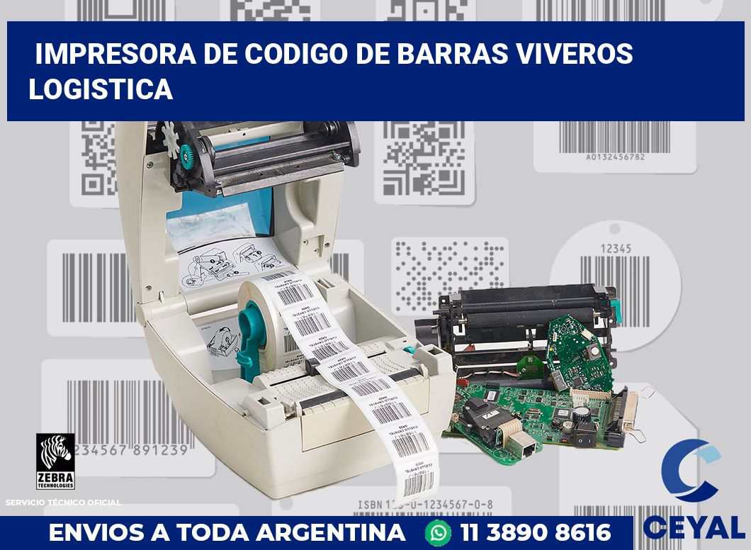Impresora de codigo de barras Viveros logistica