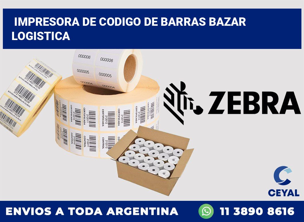 Impresora de codigo de barras bazar logistica