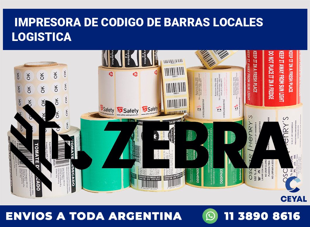 Impresora de codigo de barras locales logistica
