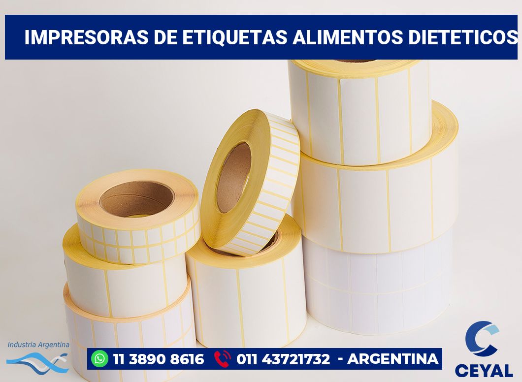 Impresoras de etiquetas Alimentos dieteticos