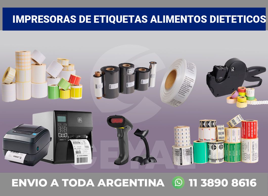 Impresoras de etiquetas Alimentos dieteticos