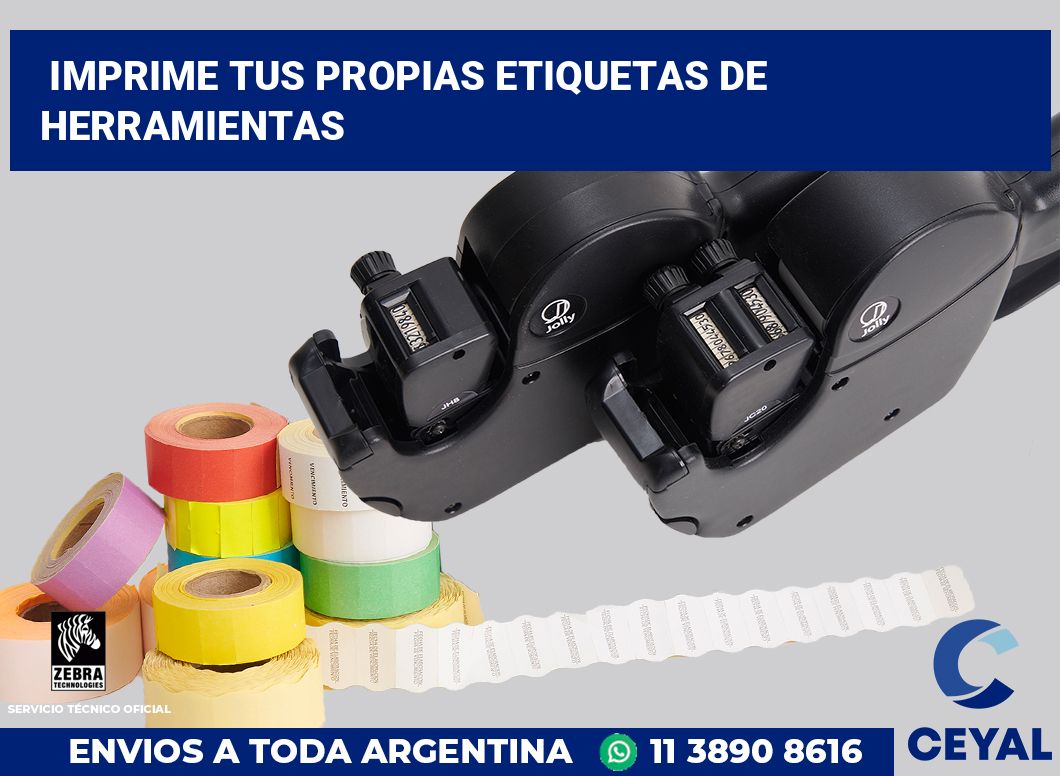 Imprime tus Propias Etiquetas de Herramientas