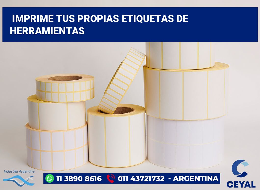 Imprime tus Propias Etiquetas de Herramientas