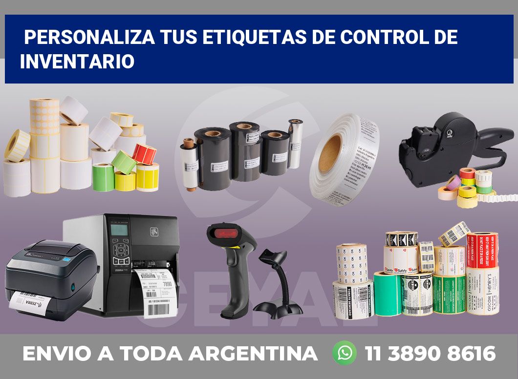 Personaliza tus Etiquetas de Control de Inventario
