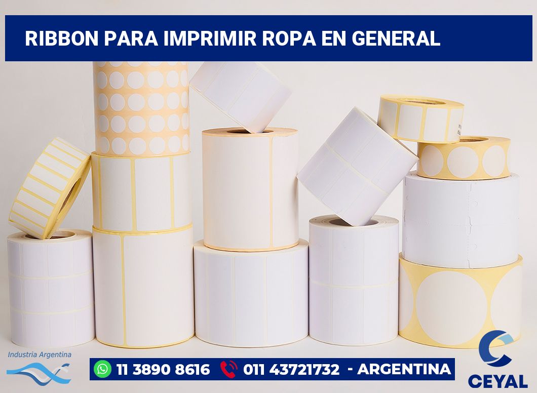 Ribbon para imprimir Ropa en general