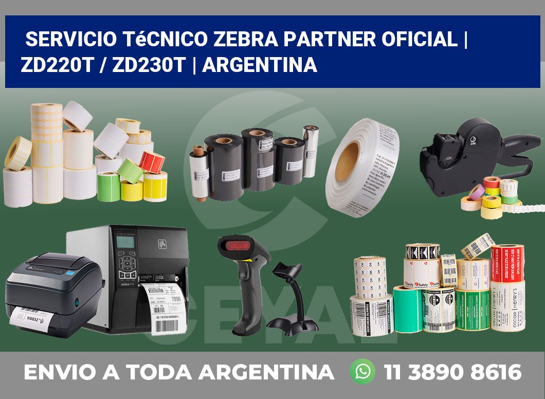 Servicio técnico Zebra Partner Oficial | ZD220t / ZD230t | Argentina