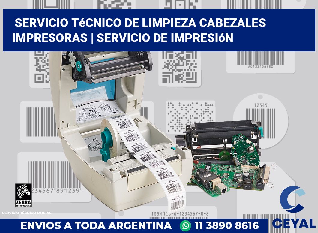Servicio técnico de limpieza cabezales impresoras | Servicio de impresión
