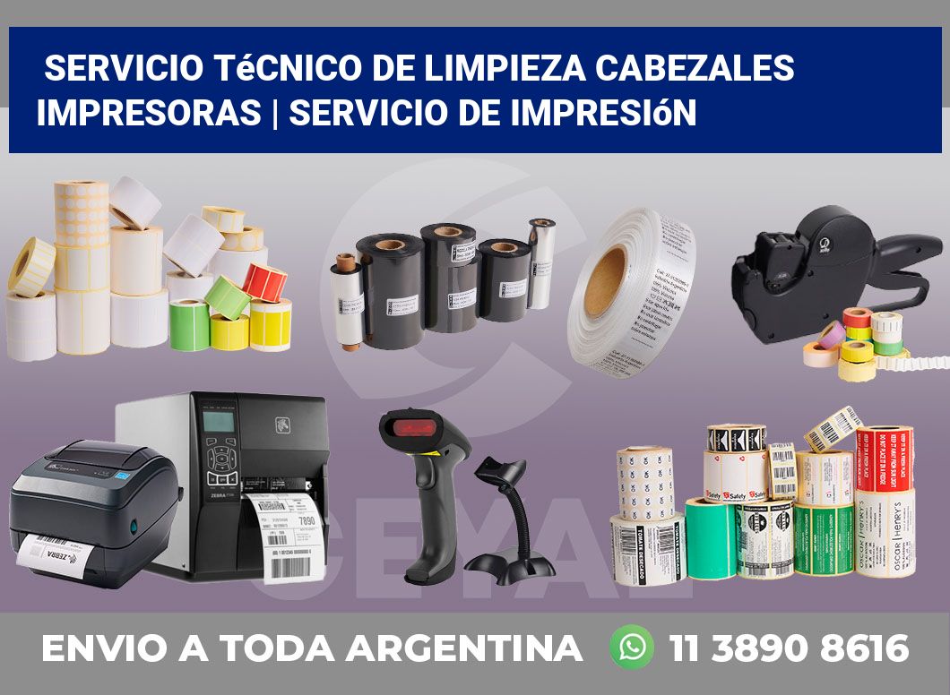 Servicio técnico de limpieza cabezales impresoras | Servicio de impresión