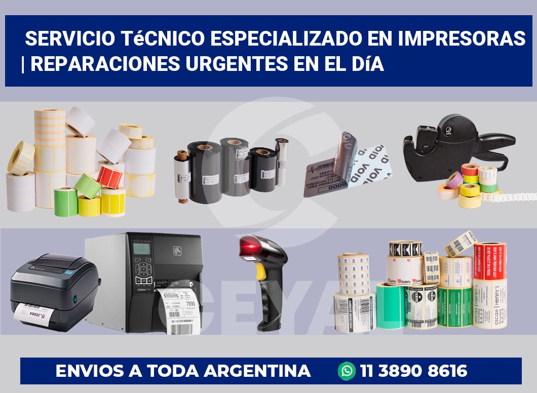 Servicio técnico especializado en impresoras | Reparaciones urgentes en el día