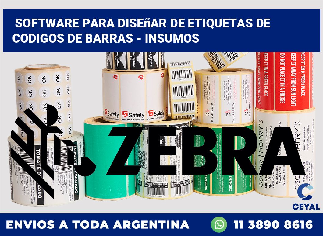 Software para diseñar de etiquetas de codigos de barras – Insumos