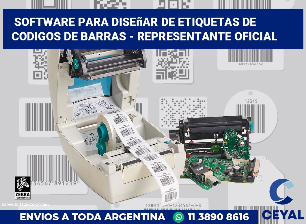 Software para diseñar de etiquetas de codigos de barras - Representante oficial