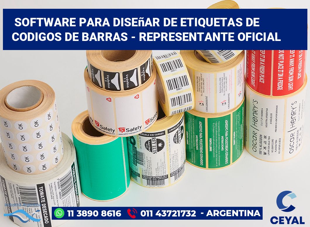 Software para diseñar de etiquetas de codigos de barras - Representante oficial