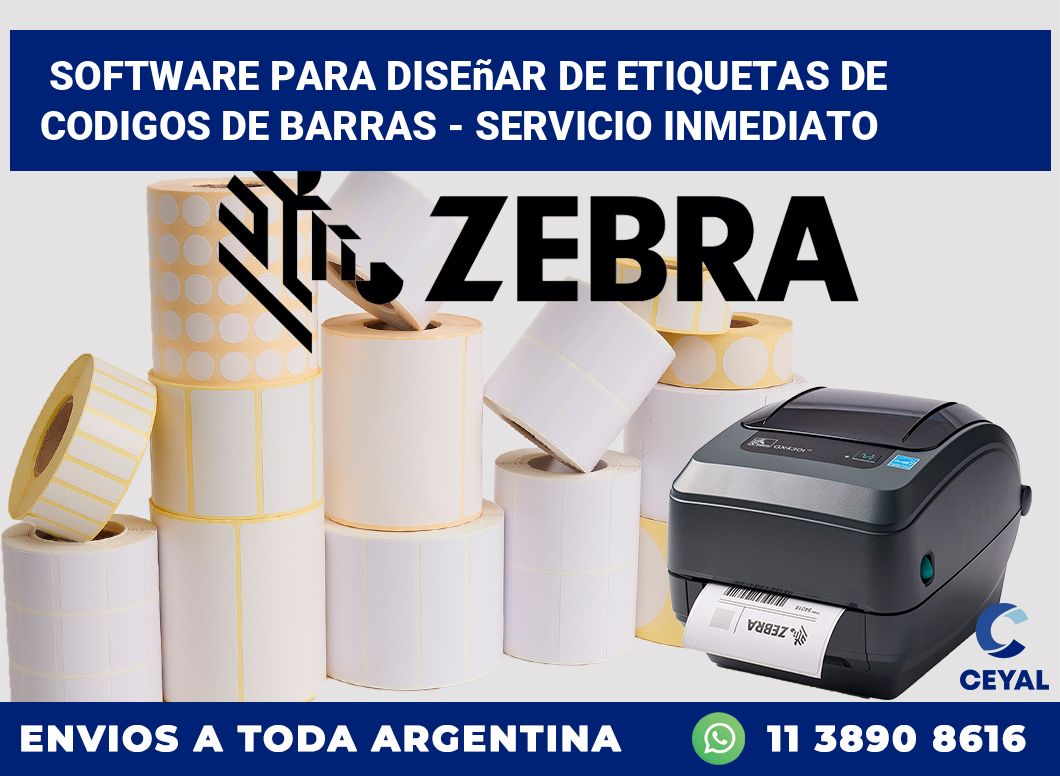 Software para diseñar de etiquetas de codigos de barras – Servicio inmediato