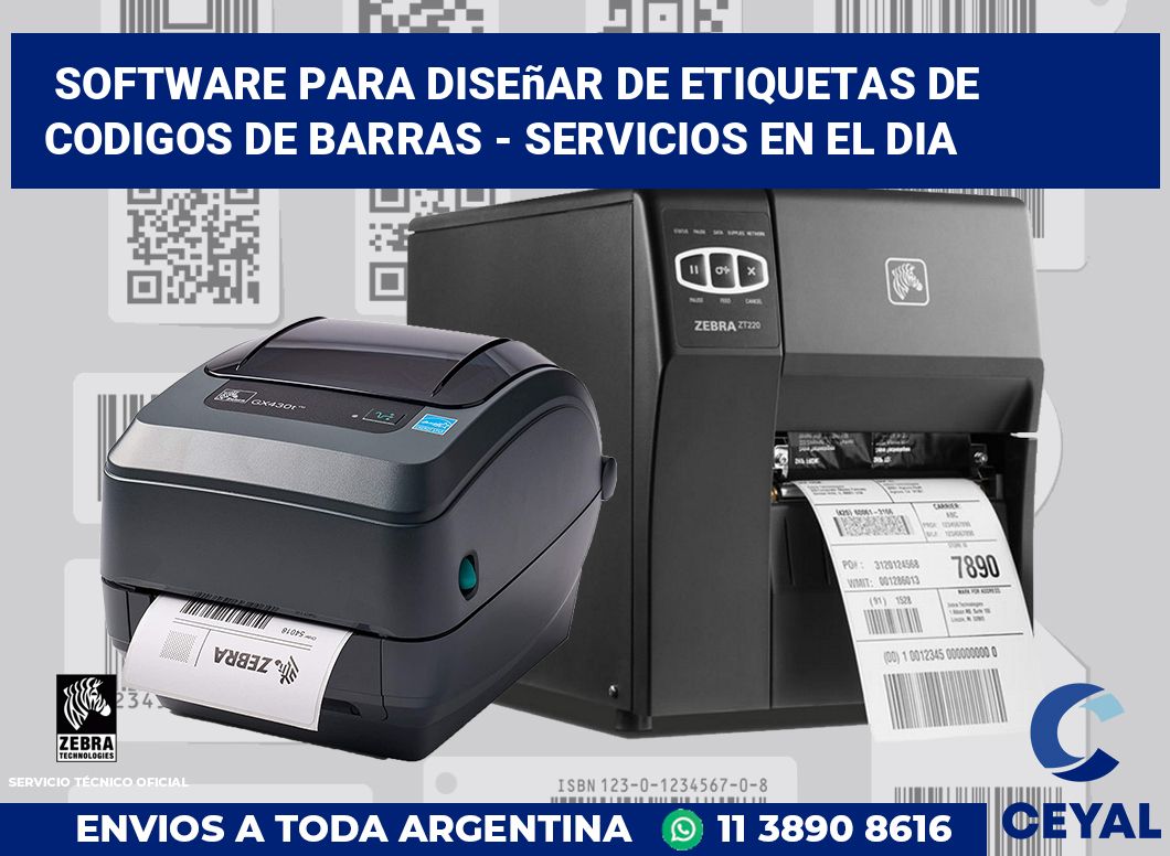 Software para diseñar de etiquetas de codigos de barras - Servicios en el dia