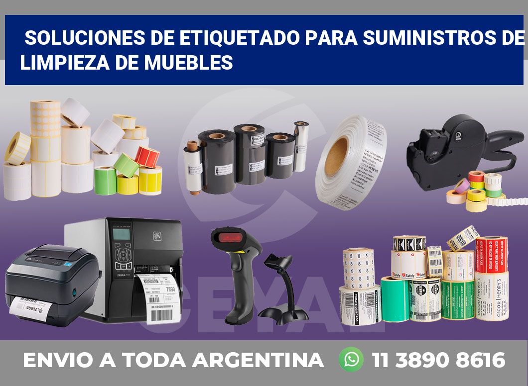 Soluciones de Etiquetado para Suministros de Limpieza de Muebles