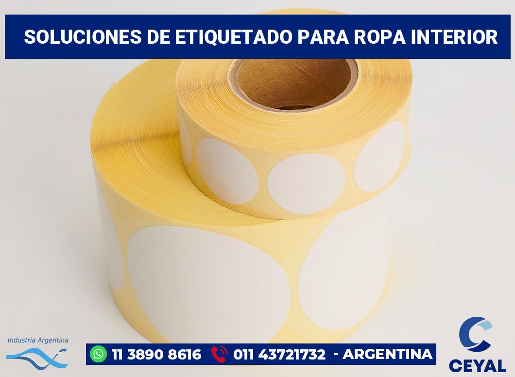 Soluciones de Etiquetado para ropa interior