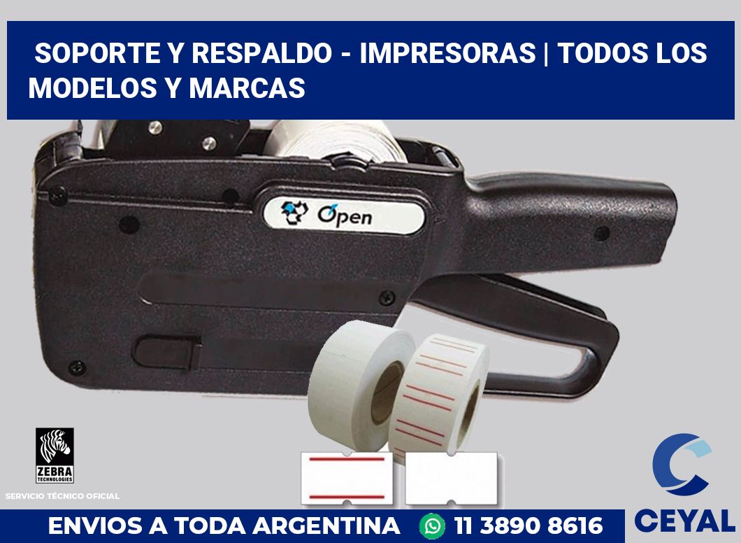 Soporte y respaldo - impresoras | Todos los modelos y marcas