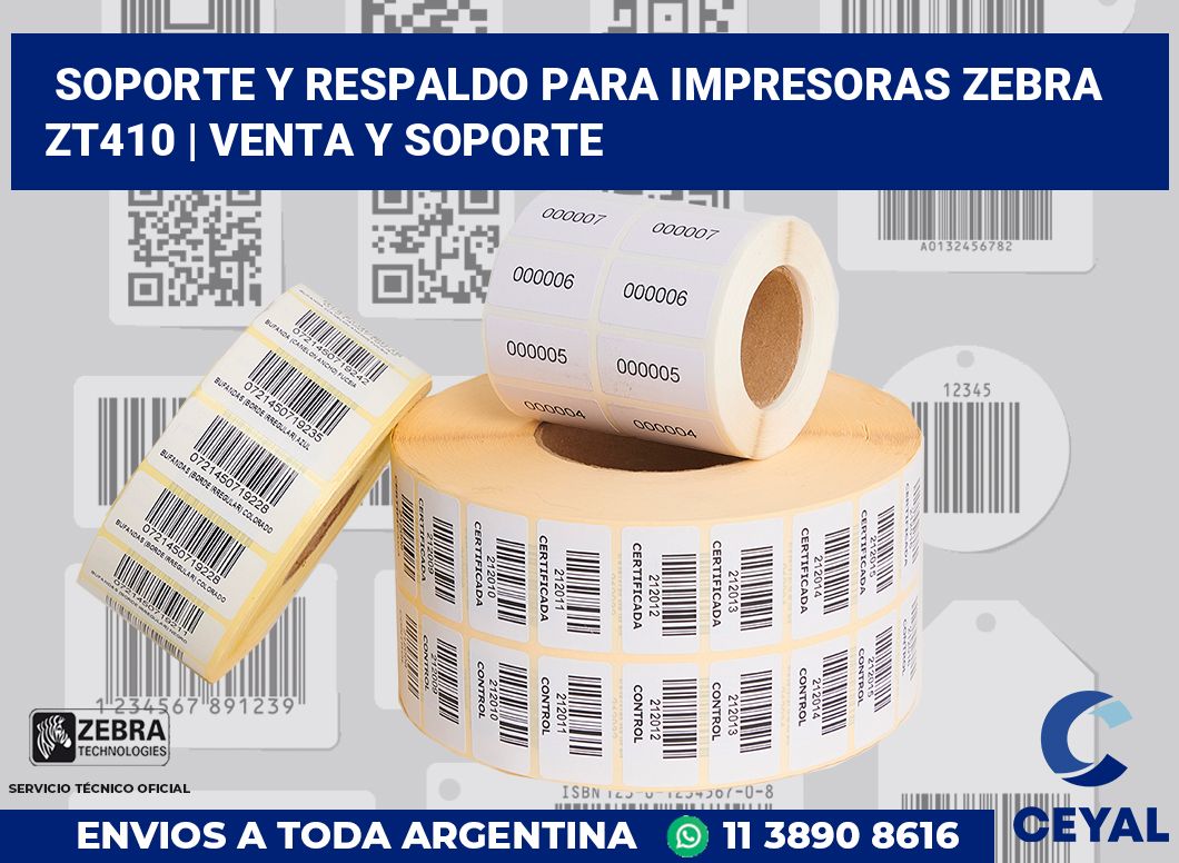 Soporte y respaldo para impresoras Zebra ZT410 | Venta y soporte