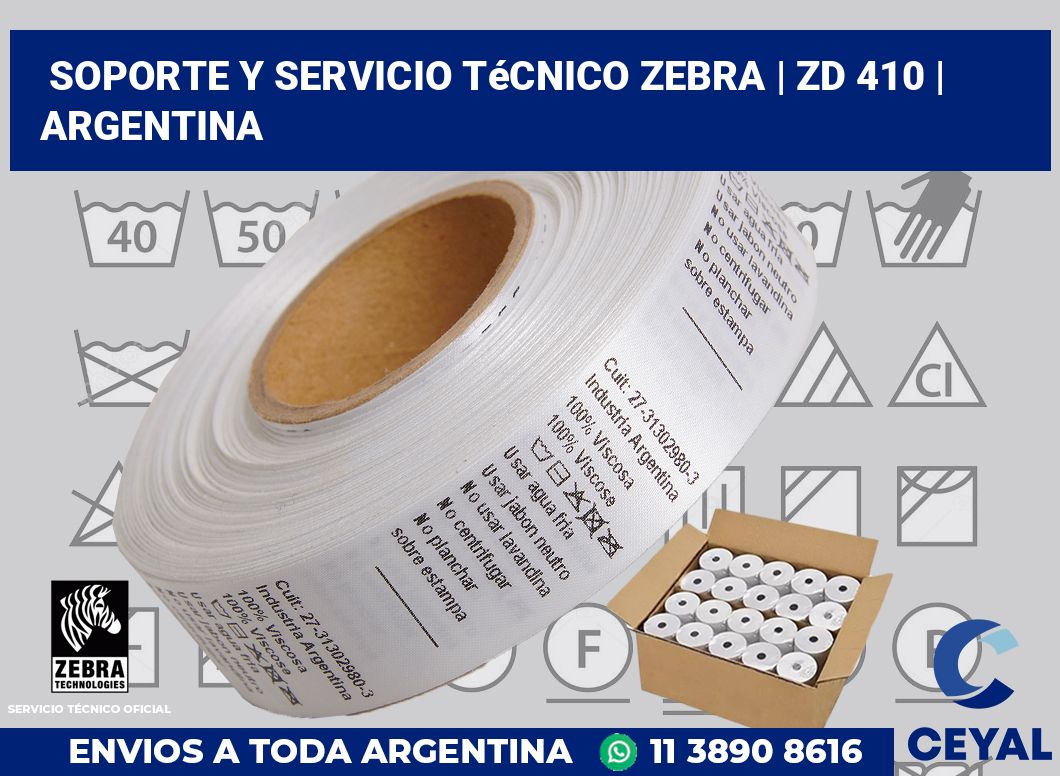 Soporte y servicio técnico Zebra | ZD 410 | Argentina