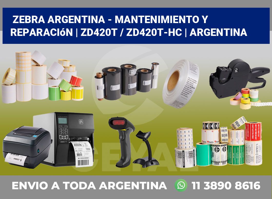 Zebra argentina – Mantenimiento y reparación | ZD420t / ZD420t‑HC | Argentina