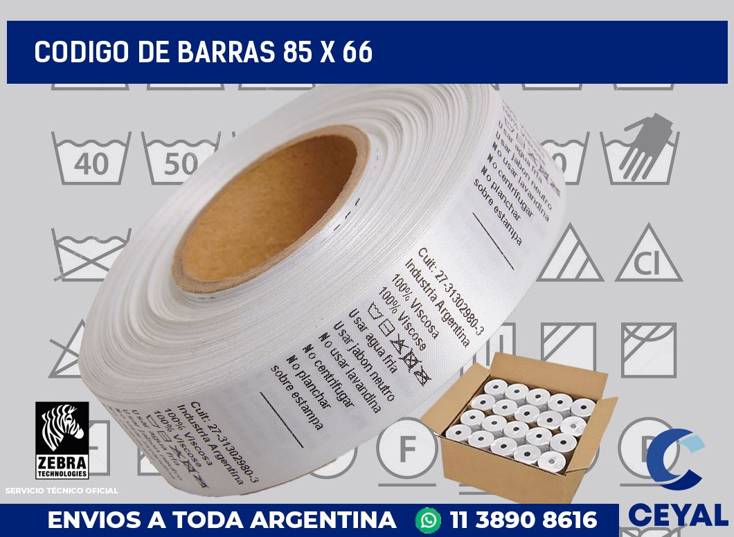 codigo de barras 85 x 66