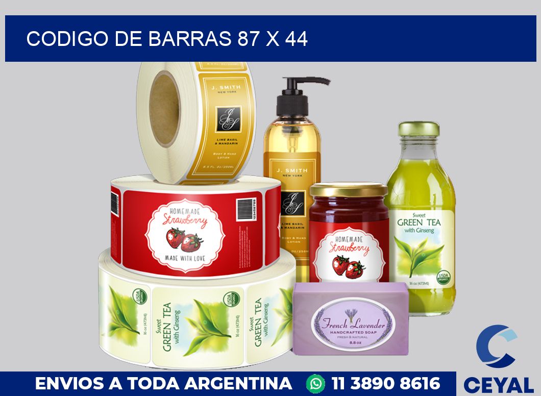 codigo de barras 87 x 44