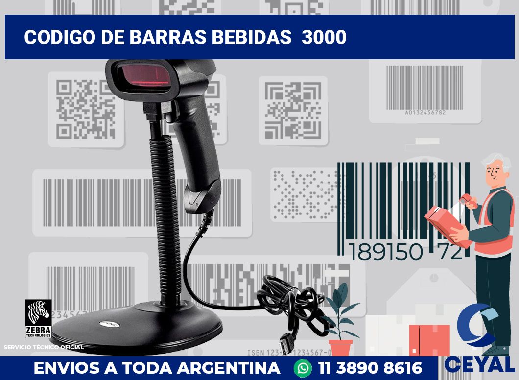 codigo de barras bebidas 3000