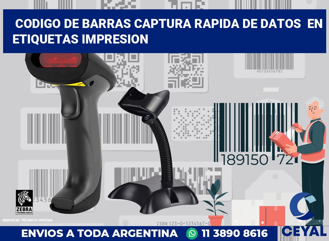 codigo de barras captura rapida de datos en etiquetas impresion