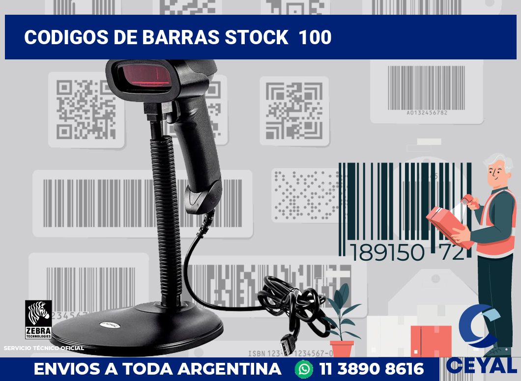 codigos de barras stock  100