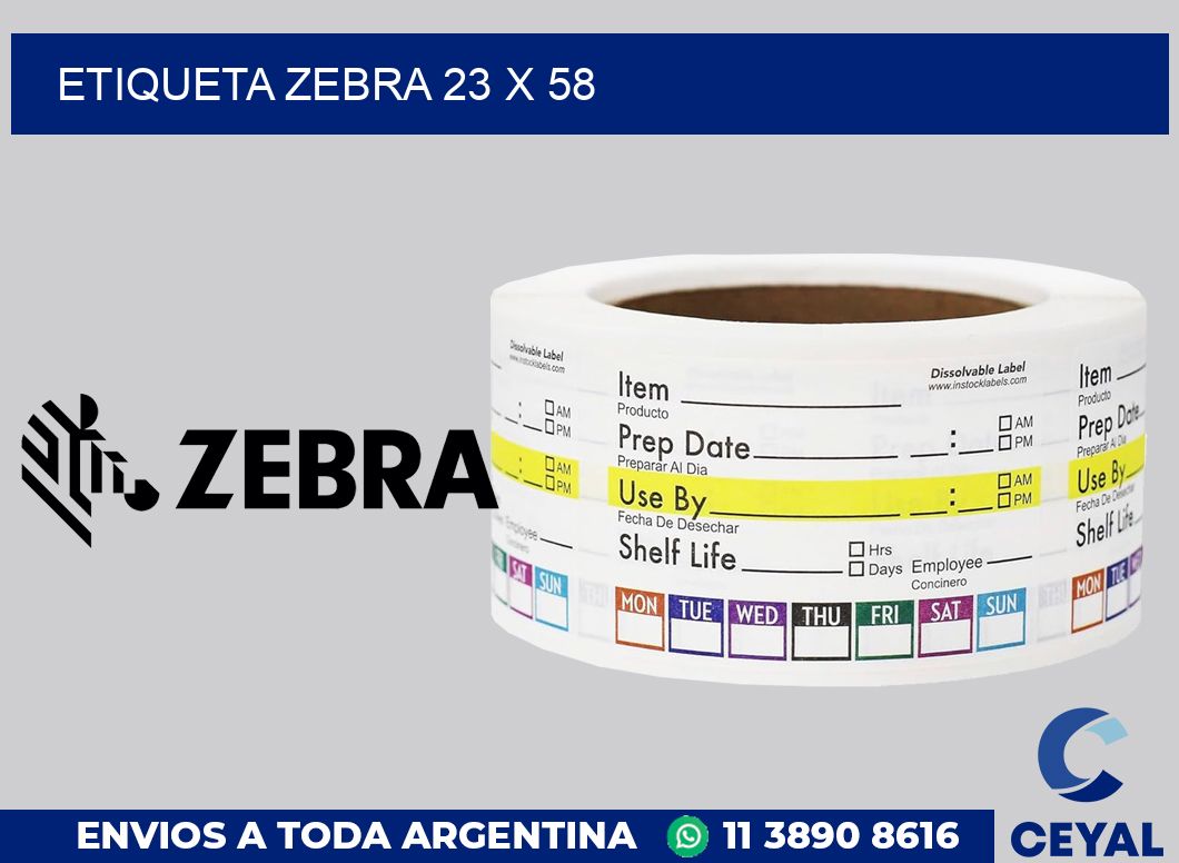etiqueta zebra 23 x 58