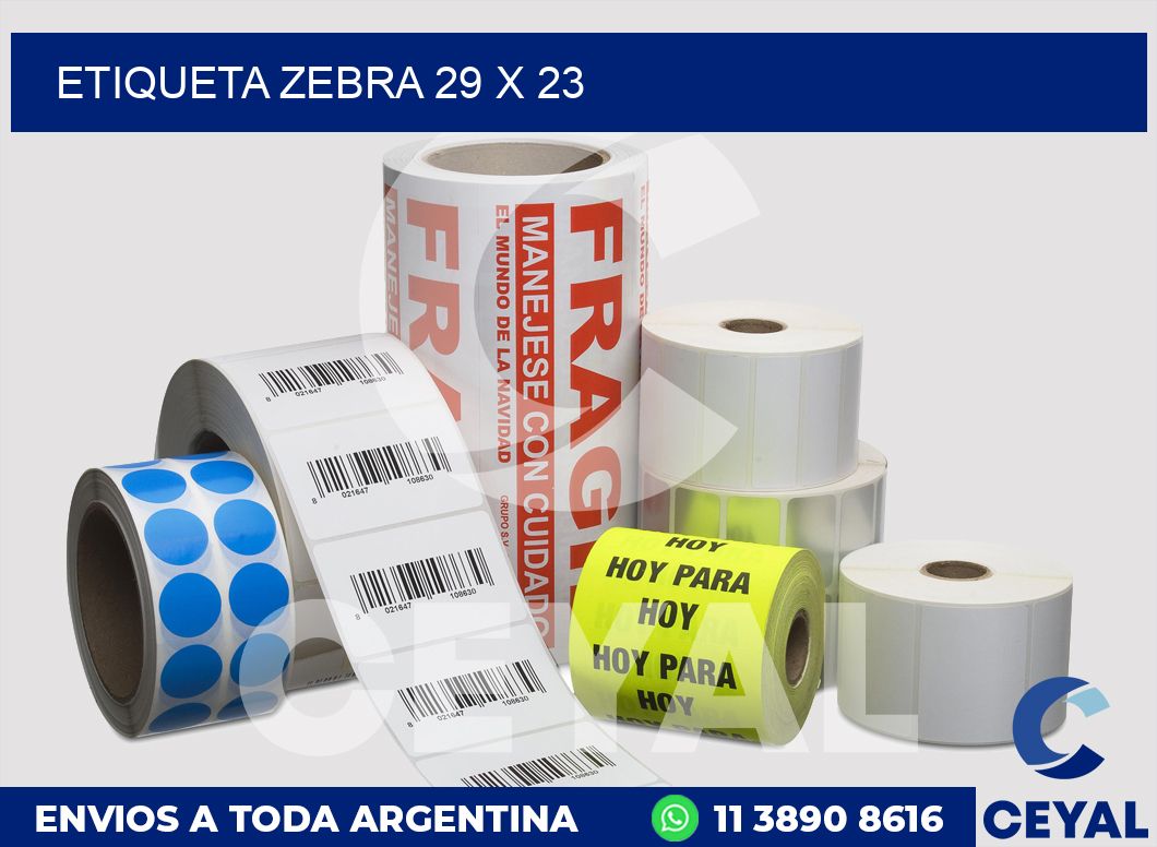 etiqueta zebra 29 x 23