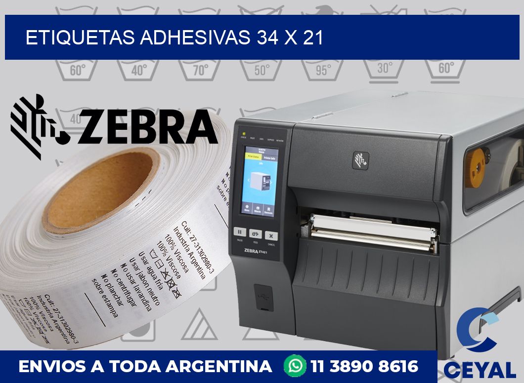 etiquetas adhesivas 34 x 21