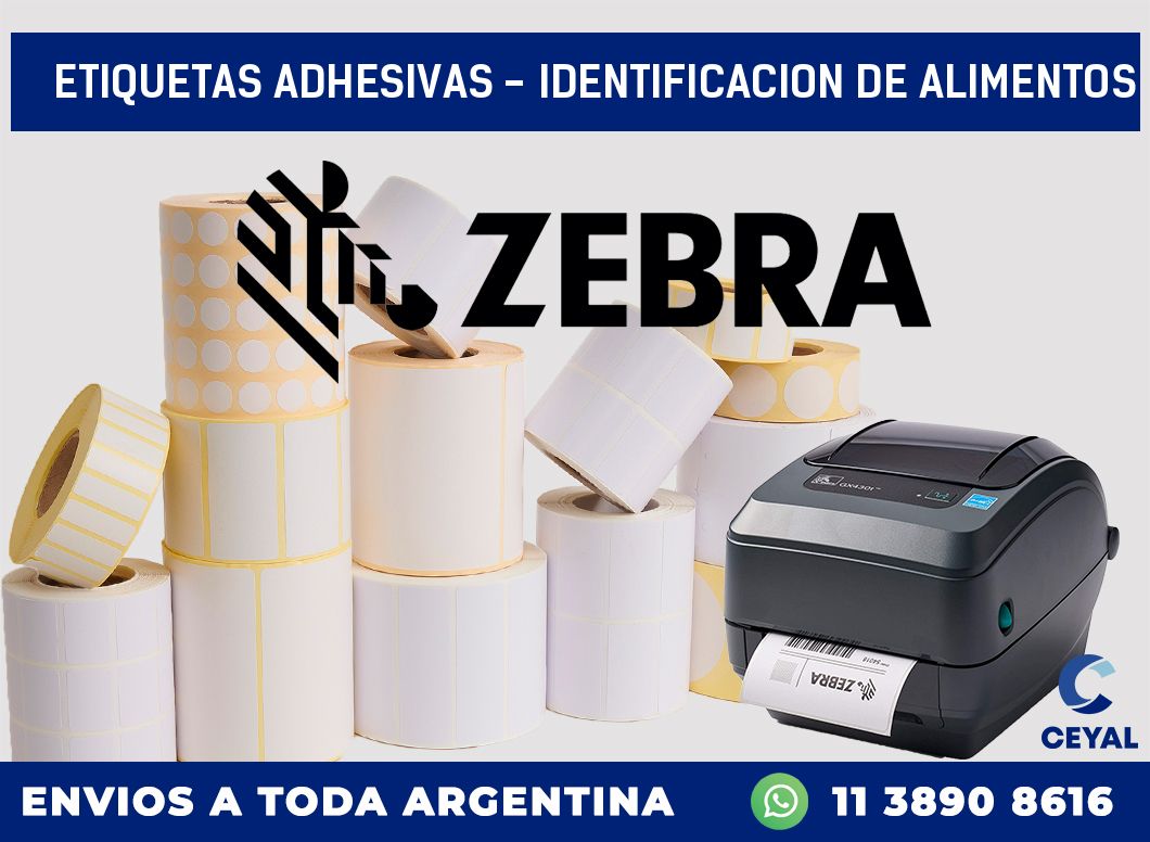 etiquetas adhesivas – identificacion de alimentos