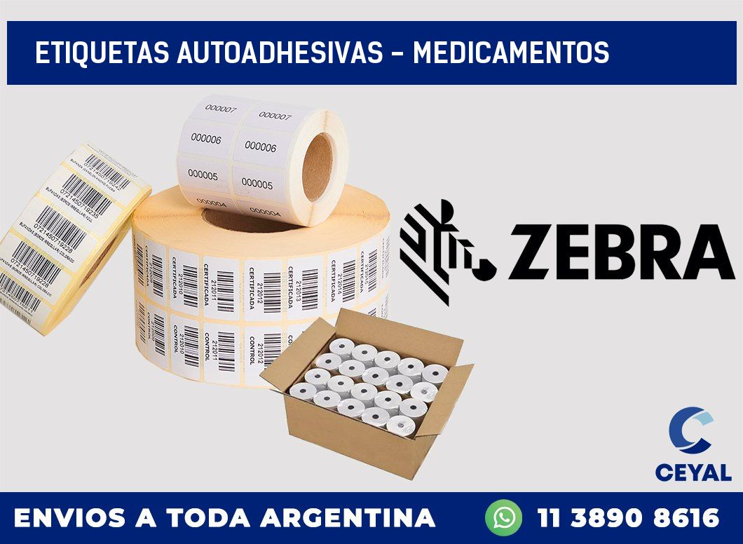 etiquetas autoadhesivas – Medicamentos