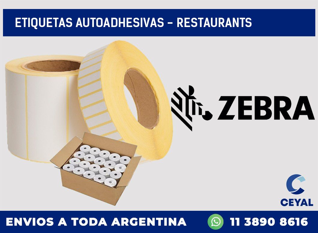 etiquetas autoadhesivas - Restaurants